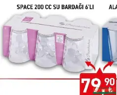 PAŞABAHÇE SPACE 200 CC SU BARDAĞI 6'LI fiyat ve kampanya bilgisi